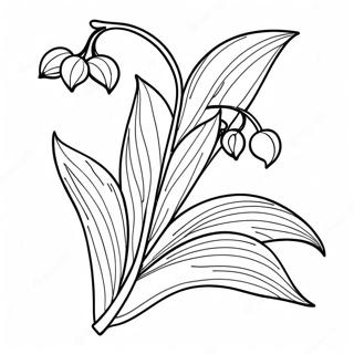 Lily Of The Valley Flower Coloring Page 55141-45871