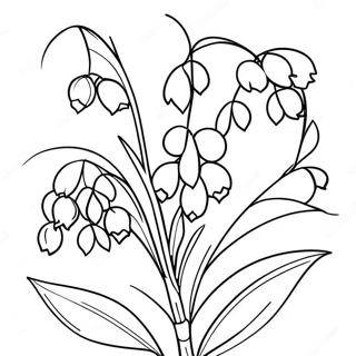 Delicate Lily Of The Valley Coloring Page 55142-45881