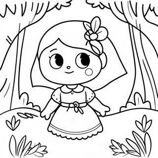 Amelia In A Magical Forest Coloring Page 55172-45906