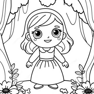 Amelia In A Magical Forest Coloring Page 55172-45907