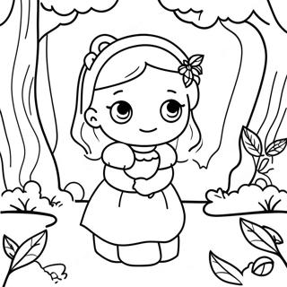 Amelia In A Magical Forest Coloring Page 55172-45908