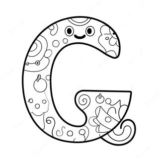 Cute Letter Q With A Smile Coloring Page 55192-45914