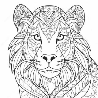 Detailed Animal Portrait Coloring Page 55202-45929