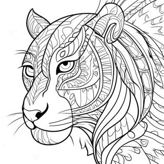 Detailed Animal Portrait Coloring Page 55202-45931