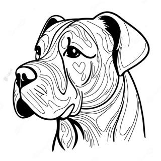 Cane Corso Dog Coloring Page 55211-45934