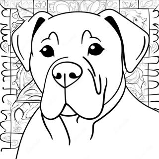 Cane Corso Dog Coloring Page 55211-45936