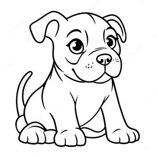 Playful Cane Corso Puppy Coloring Page 55212-45941