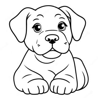 Playful Cane Corso Puppy Coloring Page 55212-45942