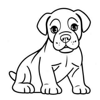 Playful Cane Corso Puppy Coloring Page 55212-45943