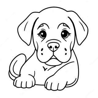 Playful Cane Corso Puppy Coloring Page 55212-45944