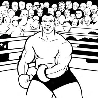 Mike Tyson In The Ring Coloring Page 55232-45964