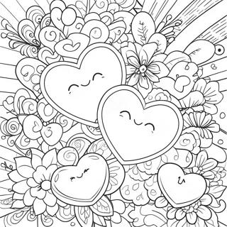 Sweet Hearts Bold And Easy Coloring Page 55241-45954