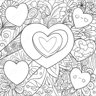 Sweet Hearts Bold And Easy Coloring Page 55241-45955