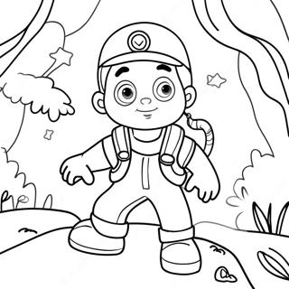 Adventurous Ryan Coloring Page 5524-4415