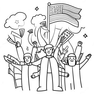 Diverse Citizenship Celebration Coloring Page 55252-45978