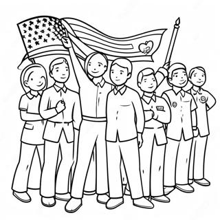 Diverse Citizenship Celebration Coloring Page 55252-45979