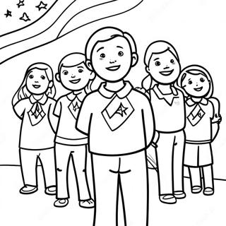 Pledge Of Allegiance Coloring Page 55281-45999