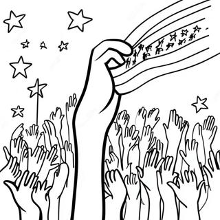 Colorful Pledge Of Allegiance Poster Coloring Page 55282-45995