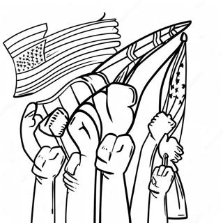 Colorful Pledge Of Allegiance Poster Coloring Page 55282-45996