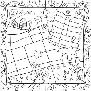 Kindergarten Quilt Coloring Page 55291-45991