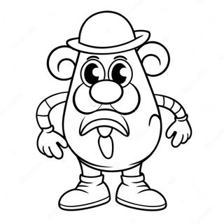 Mr Potato Head With Funny Accessories Coloring Page 55302-46011