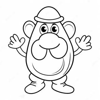 Mr Potato Head With Funny Accessories Coloring Page 55302-46012