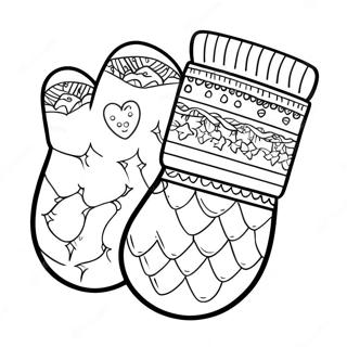 Mitten Coloring Page 55321-46014