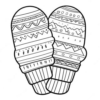 Mitten Coloring Page 55321-46015