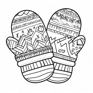 Mitten Coloring Page 55321-46016