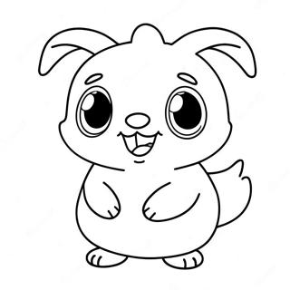 Cute Pomni Character Coloring Page 5534-4424