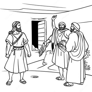 Rahab And The Spies Coloring Pages