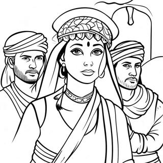 Rahab And The Spies Coloring Page 55351-46034