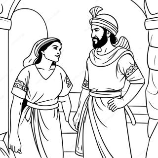 Rahab And The Spies Coloring Page 55351-46035