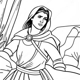 Courageous Rahab Helping Spies Coloring Page 55352-46052