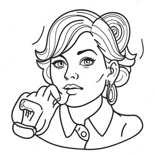 Billie Bust Up In Action Coloring Page 55362-46058