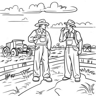 Dust Bowl Farmers Coloring Page 55372-46061