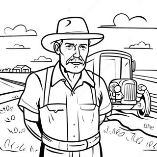 Dust Bowl Farmers Coloring Page 55372-46064