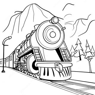 The Polar Express Coloring Page 55391-46082