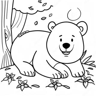 Bear Snores On Coloring Page 55431-46106