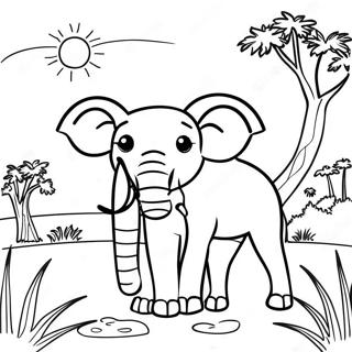 Africa Coloring Page 5543-4426