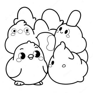 Peeps Coloring Pages