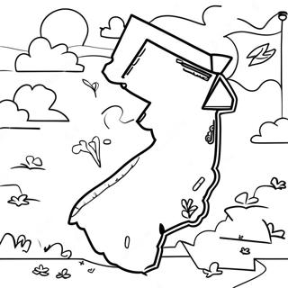 New Jersey State Outline Coloring Page 55461-46127