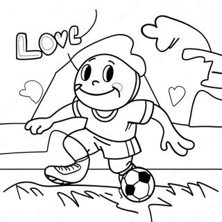 I Love Soccer Coloring Pages