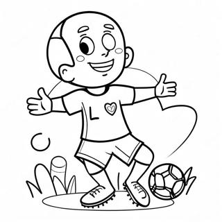 I Love Soccer Coloring Page 55481-46143