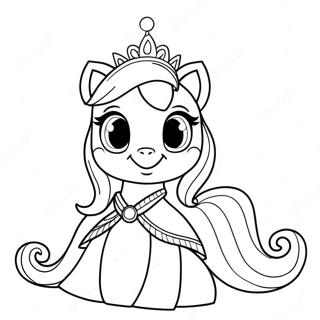 Princess Cadence In A Sparkling Dress Coloring Page 55492-46156