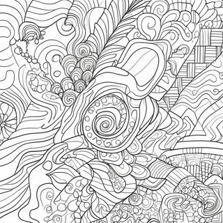 Colorful Glitch Patterns Coloring Page 55512-46174