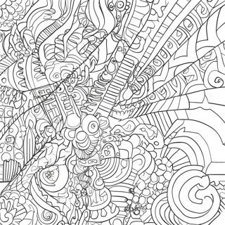 Colorful Glitch Patterns Coloring Page 55512-46175