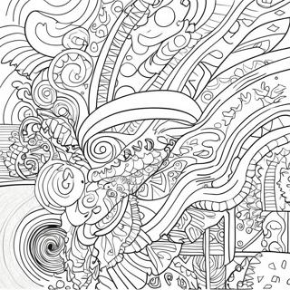 Colorful Glitch Patterns Coloring Page 55512-46176