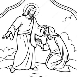 Temptation Of Jesus Coloring Pages