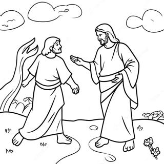 Temptation Of Jesus Coloring Page 55531-46192